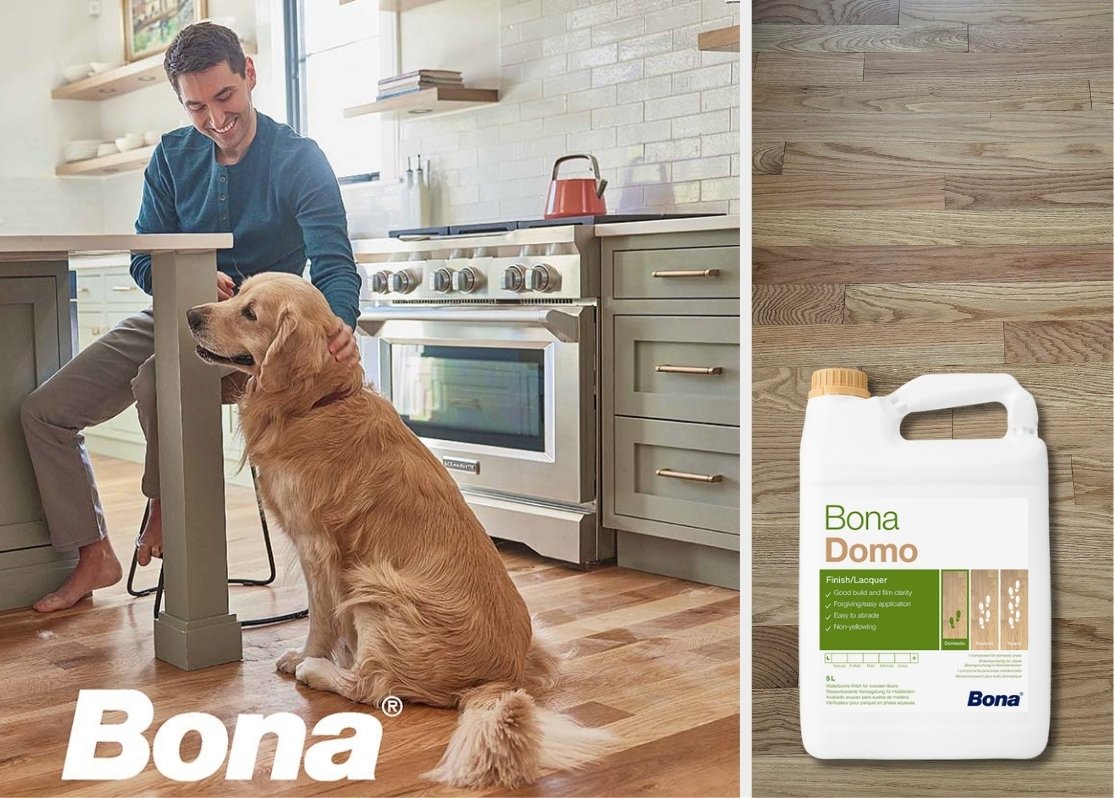 Bona Domo однокомпонентный лак на водной основе (матовый, полуматовый)